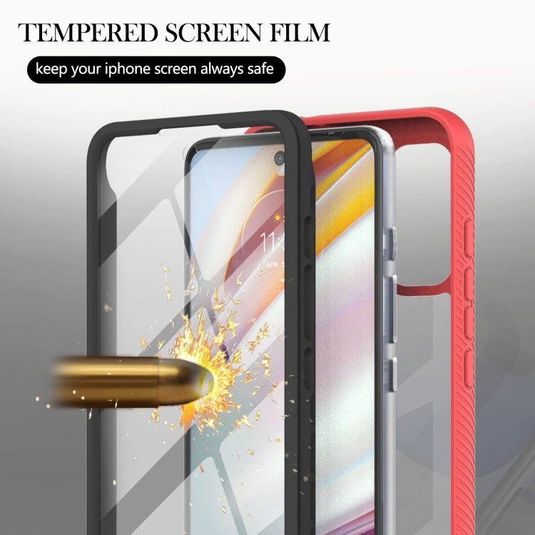 For Motorola Moto G60 Starry Sky Solid Color Series Shockproof PC + TPU Protective Case with PET Film