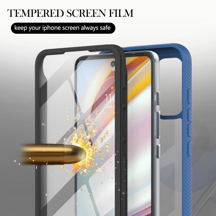 For Motorola Moto G60 Starry Sky Solid Color Series Shockproof PC + TPU Protective Case with PET Film