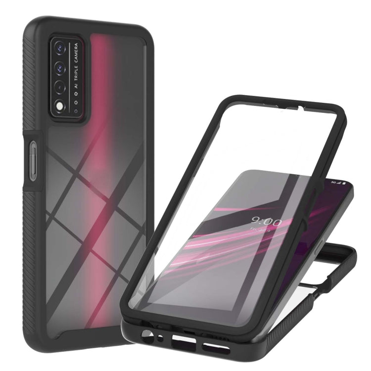 For T-Mobile REVVL V+ 5G Starry Sky Solid Color Series Shockproof PC + TPU Protective Case with PET Film