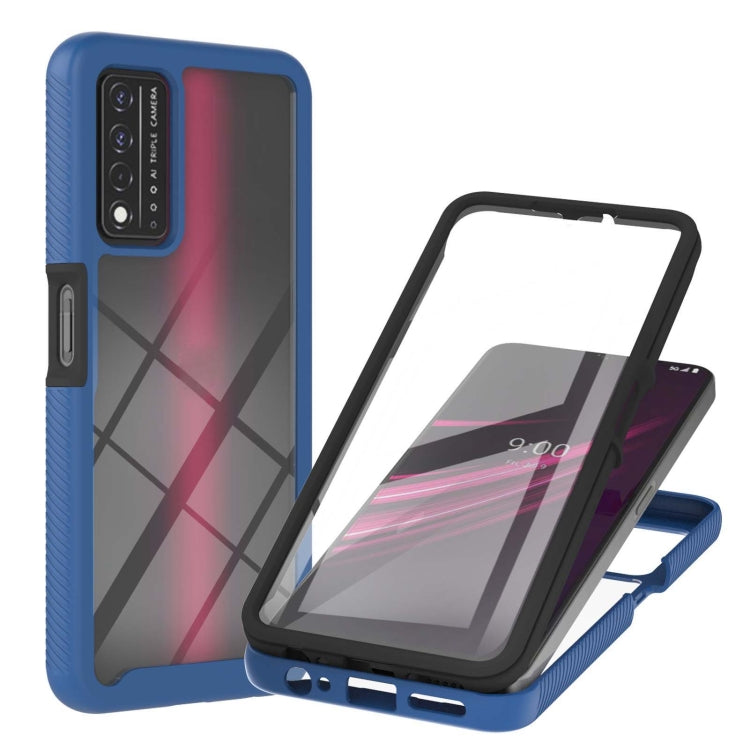 For T-Mobile REVVL V+ 5G Starry Sky Solid Color Series Shockproof PC + TPU Protective Case with PET Film