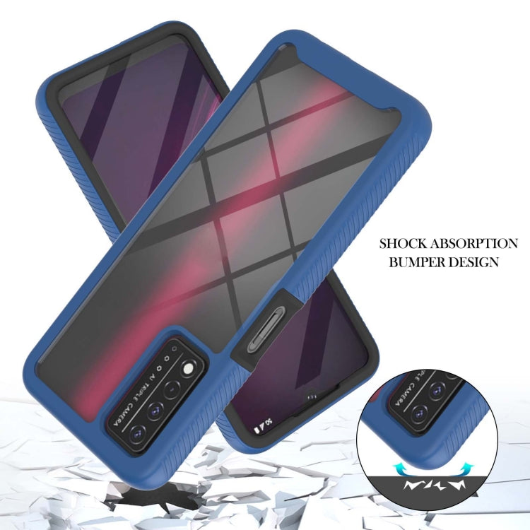 For T-Mobile REVVL V+ 5G Starry Sky Solid Color Series Shockproof PC + TPU Protective Case with PET Film