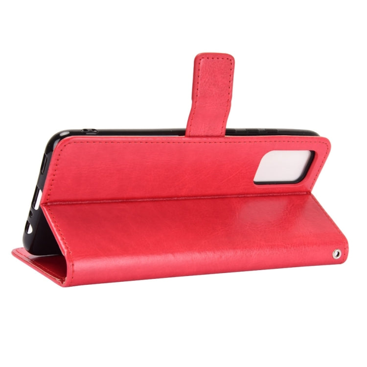 For Samsung Galaxy A03s 166mm Crazy Horse Texture Horizontal Flip Leather Case with Holder & Card Slots & Lanyard