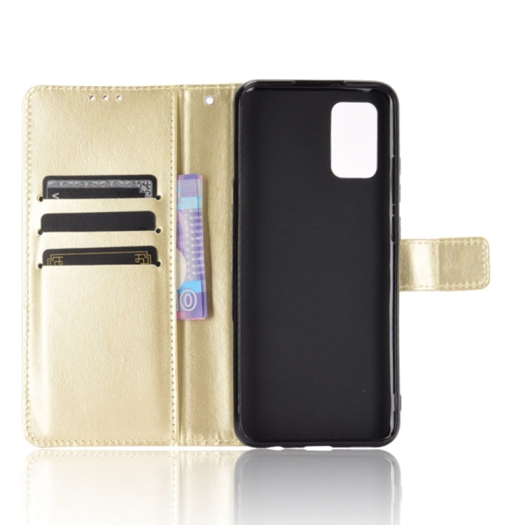 For Samsung Galaxy A03s 166mm Crazy Horse Texture Horizontal Flip Leather Case with Holder & Card Slots & Lanyard