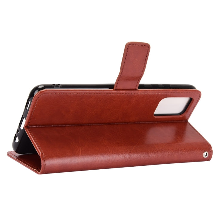 For Samsung Galaxy A03s 166mm Crazy Horse Texture Horizontal Flip Leather Case with Holder & Card Slots & Lanyard