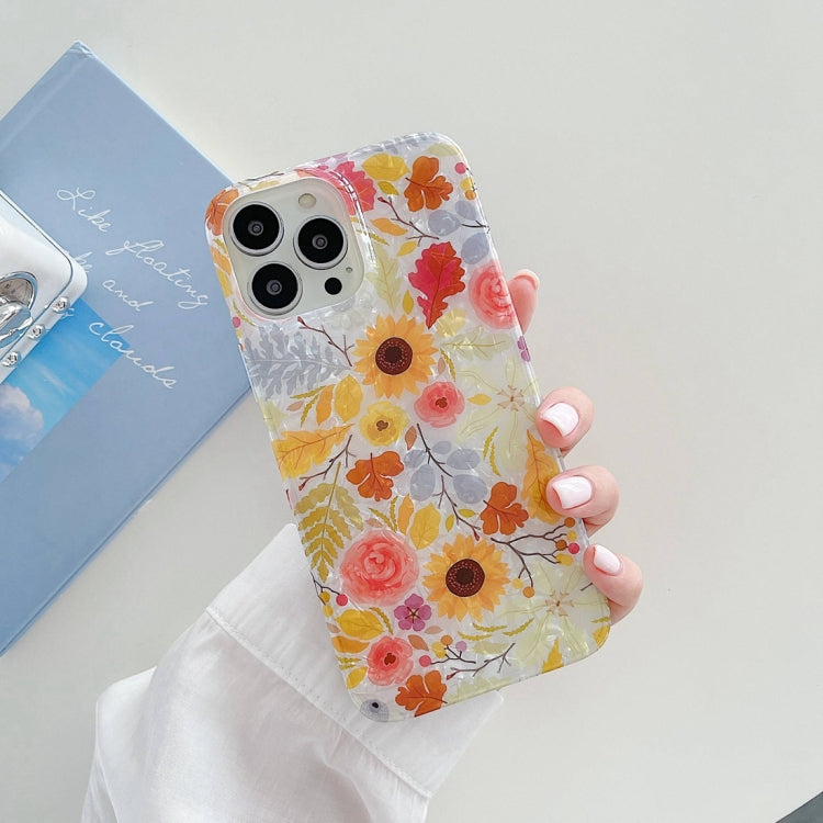 For iPhone 13 Painted Pattern Shockproof TPU Protective Case