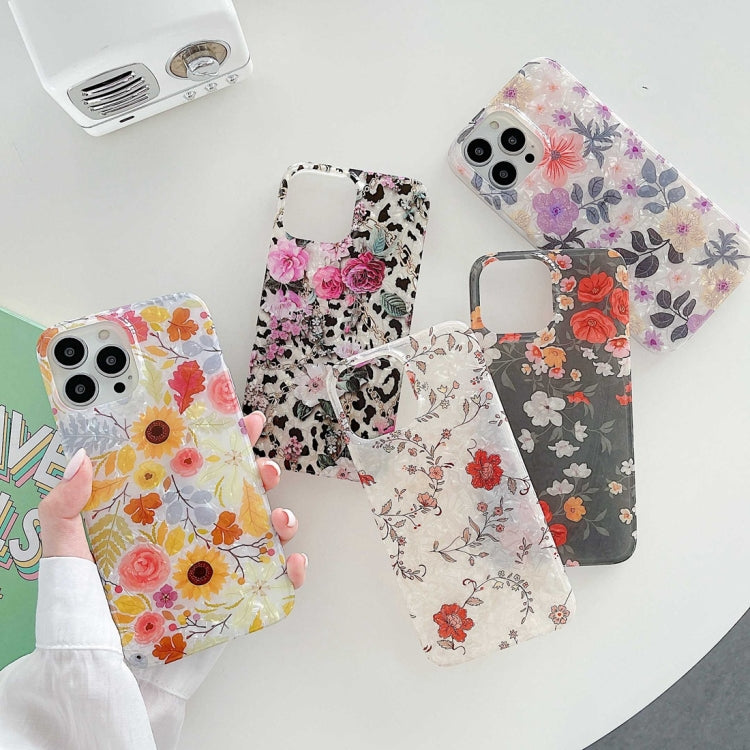 For iPhone 13 Painted Pattern Shockproof TPU Protective Case
