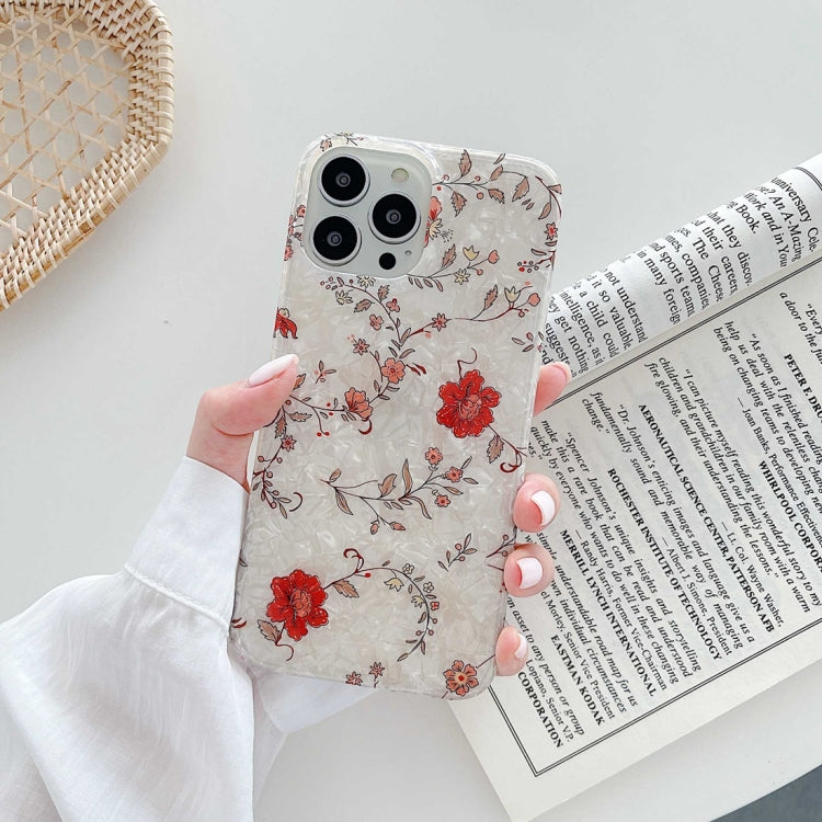 For iPhone 13 Pro Max Painted Pattern Shockproof TPU Protective Case