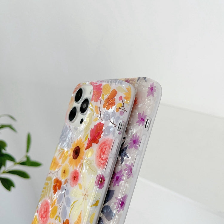 For iPhone 13 Pro Max Painted Pattern Shockproof TPU Protective Case