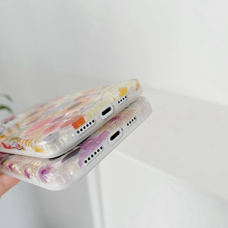 For iPhone 13 Pro Max Painted Pattern Shockproof TPU Protective Case