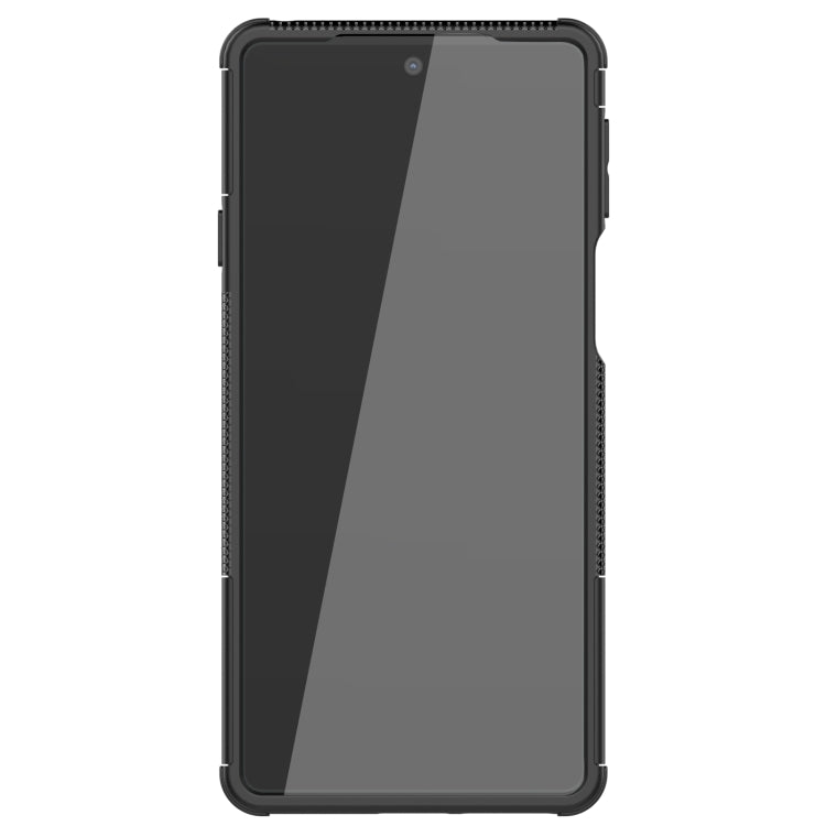 For Motorola Edge 20 Tire Texture Shockproof TPU+PC Protective Case with Holder