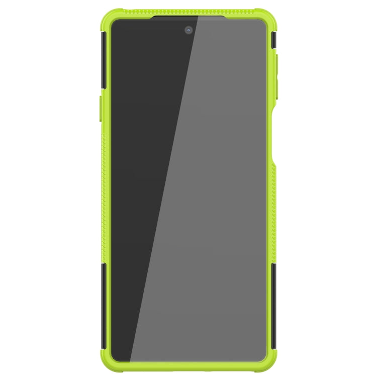For Motorola Edge 20 Tire Texture Shockproof TPU+PC Protective Case with Holder