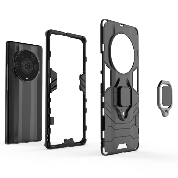 For Honor Magic3 Pro+ PC + TPU Shockproof Protective Case with Magnetic Ring Holder