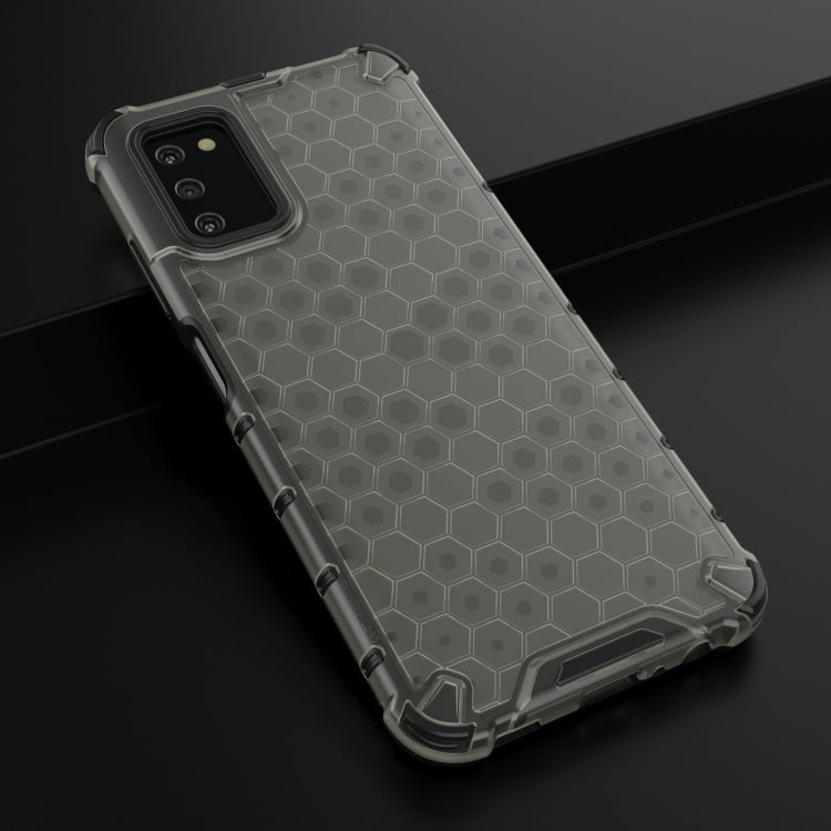 For Samsung Galaxy A03s 166mm Shockproof Honeycomb PC + TPU Case with Neck Lanyard