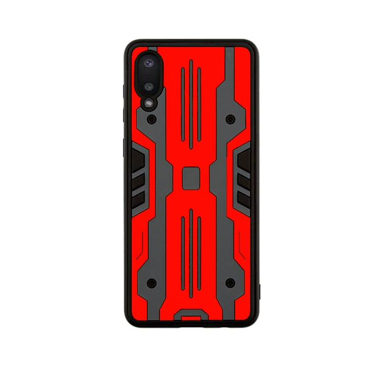 For Samsung Galaxy A02 Armor Matte PC + TPU Shockproof Case