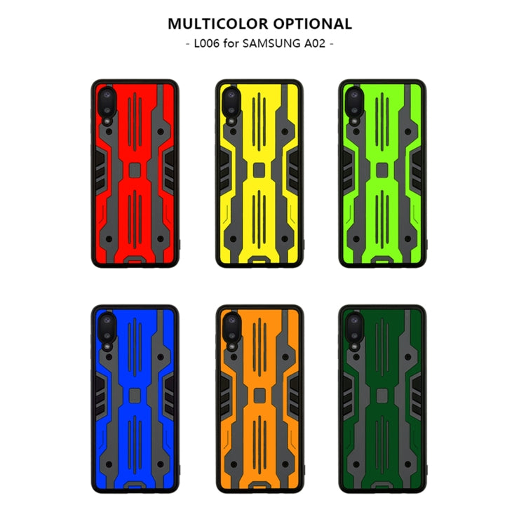 For Samsung Galaxy A02 Armor Matte PC + TPU Shockproof Case
