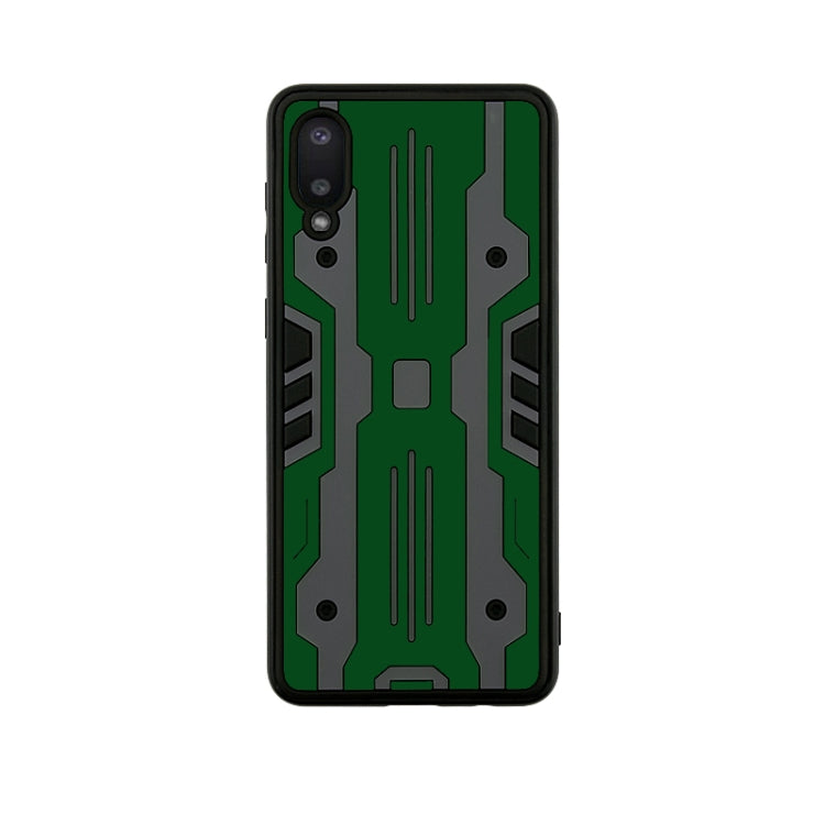 For Samsung Galaxy A02 Armor Matte PC + TPU Shockproof Case