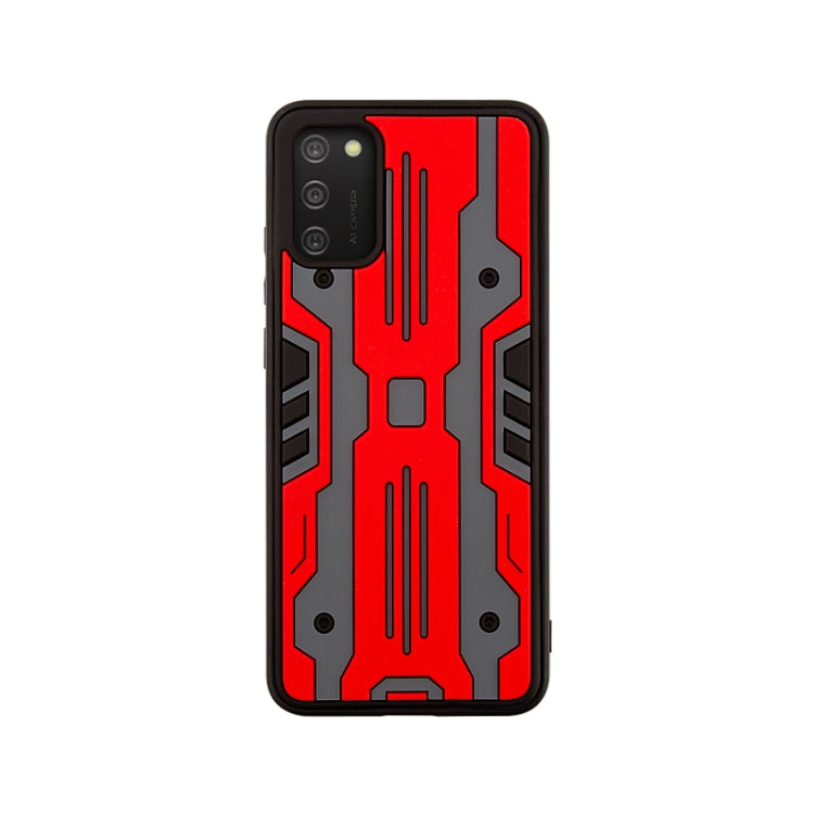 For Samsung Galaxy A02s Armor Matte PC + TPU Shockproof Case