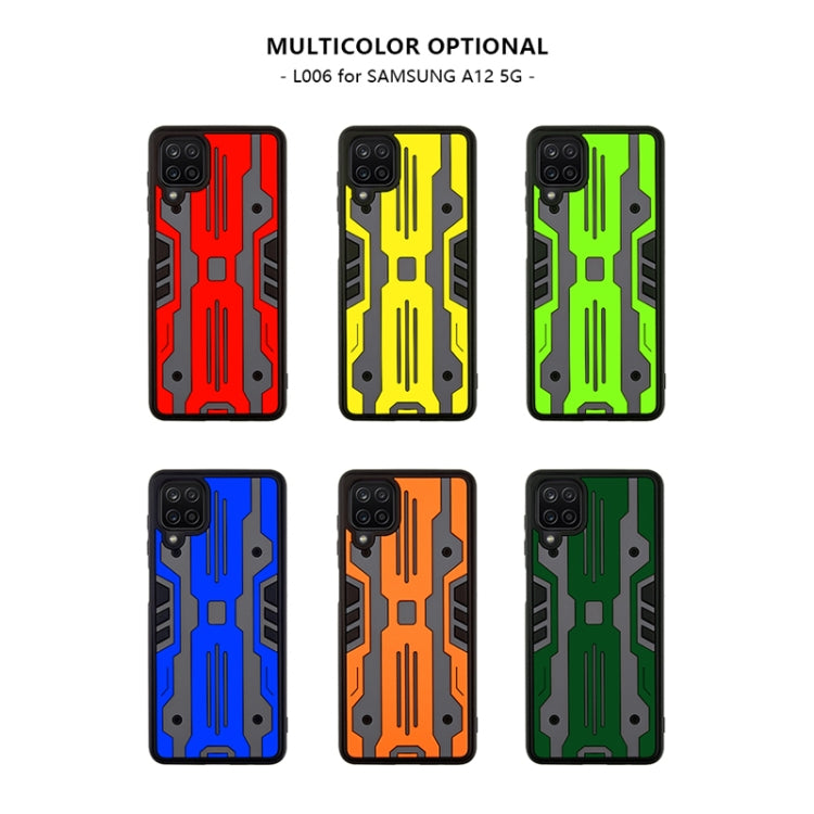 For Samsung Galaxy A12 5G Armor Matte PC + TPU Shockproof Case