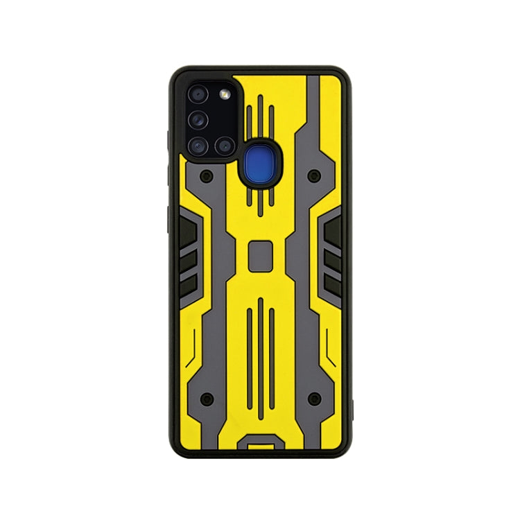 For Samsung Galaxy A21s Armor Matte PC + TPU Shockproof Case