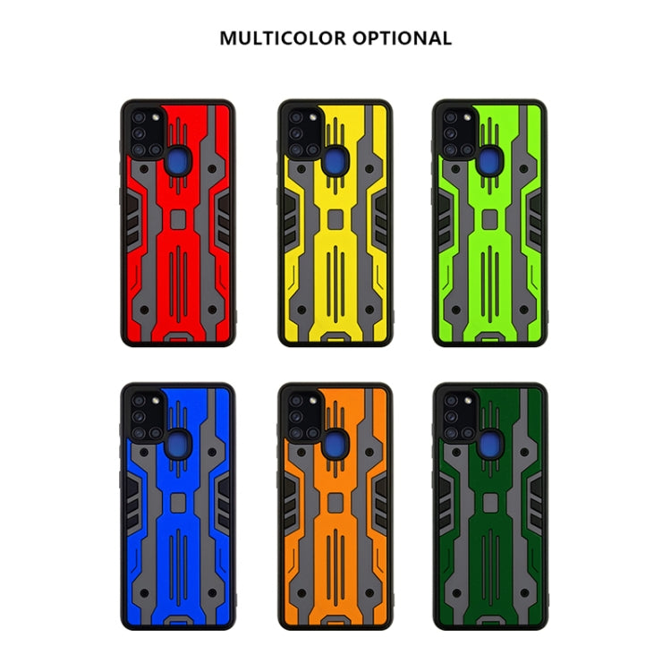 For Samsung Galaxy A21s Armor Matte PC + TPU Shockproof Case