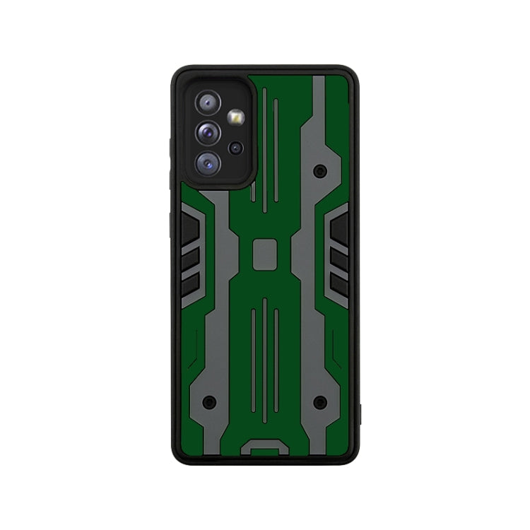 For Samsung Galaxy A72 Armor Matte PC + TPU Shockproof Case