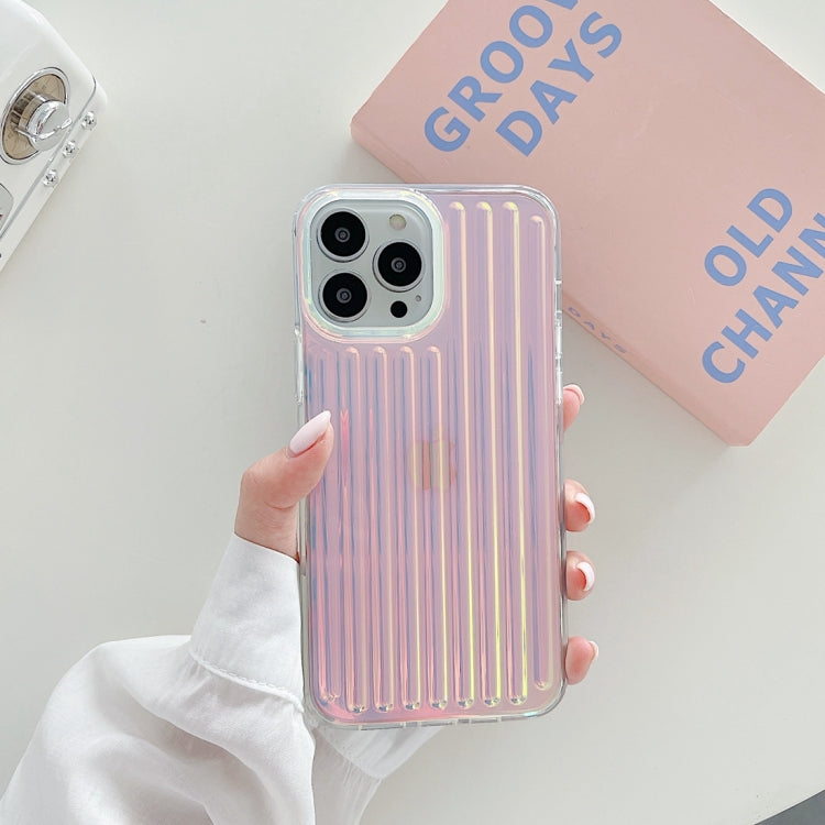 For iPhone 13 Suitcase Stripe Dual-side Laminating TPU Protective Case