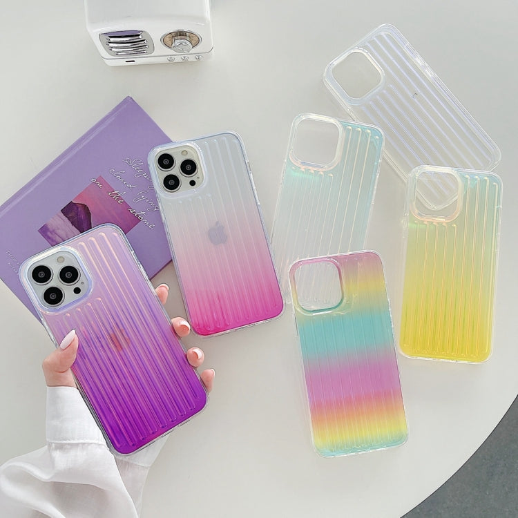 For iPhone 13 Suitcase Stripe Dual-side Laminating TPU Protective Case