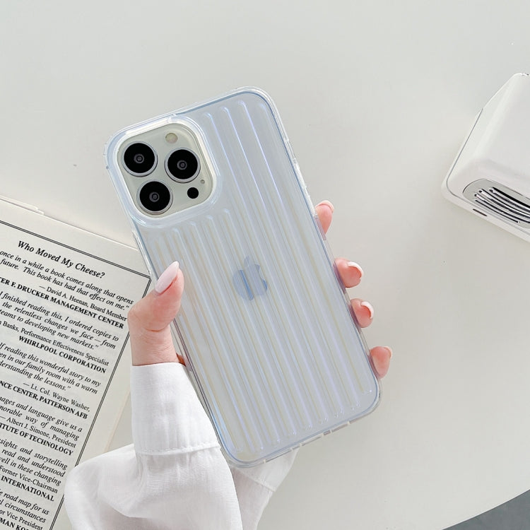 For iPhone 13 Pro Max Suitcase Stripe Dual-side Laminating TPU Protective Case