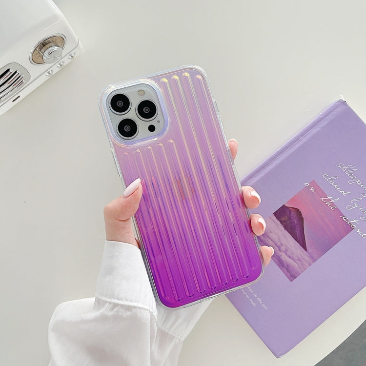For iPhone 13 Pro Max Suitcase Stripe Dual-side Laminating TPU Protective Case