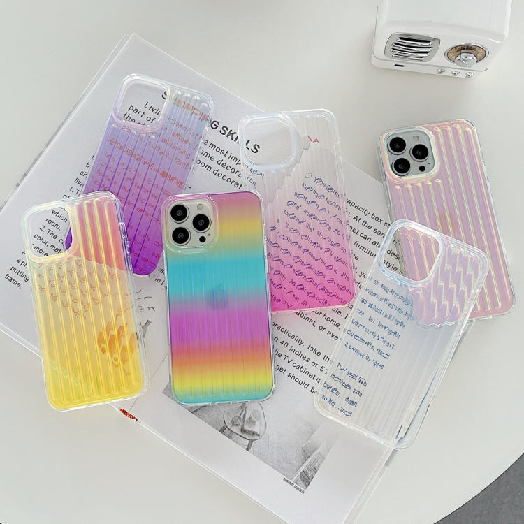 For iPhone 13 Pro Max Suitcase Stripe Dual-side Laminating TPU Protective Case