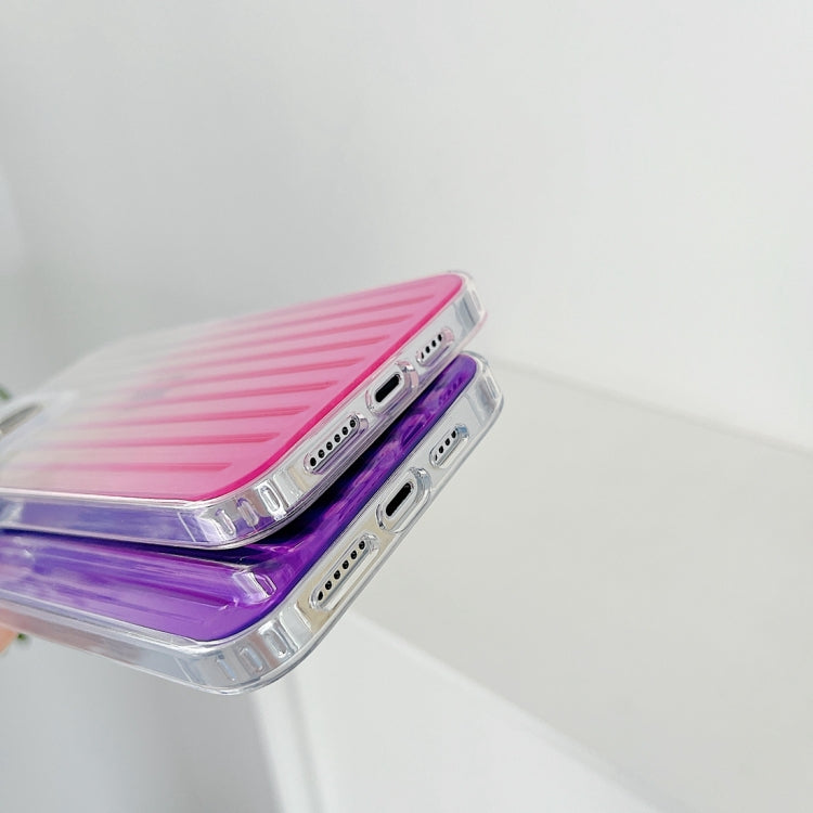 For iPhone 13 Pro Max Suitcase Stripe Dual-side Laminating TPU Protective Case