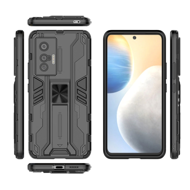 For vivo X70 Supersonic PC + TPU Shock-proof Protective Case with Holder