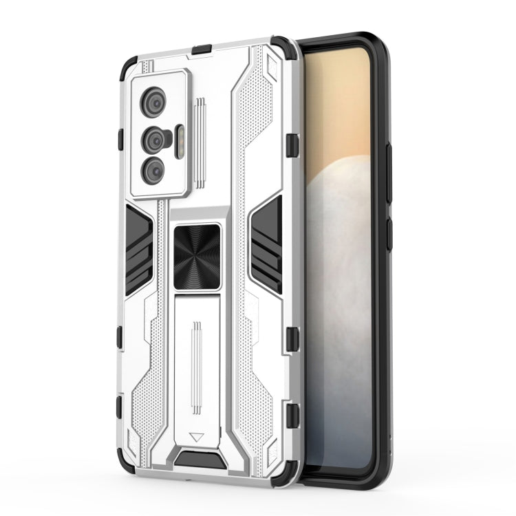 For vivo X70 Supersonic PC + TPU Shock-proof Protective Case with Holder