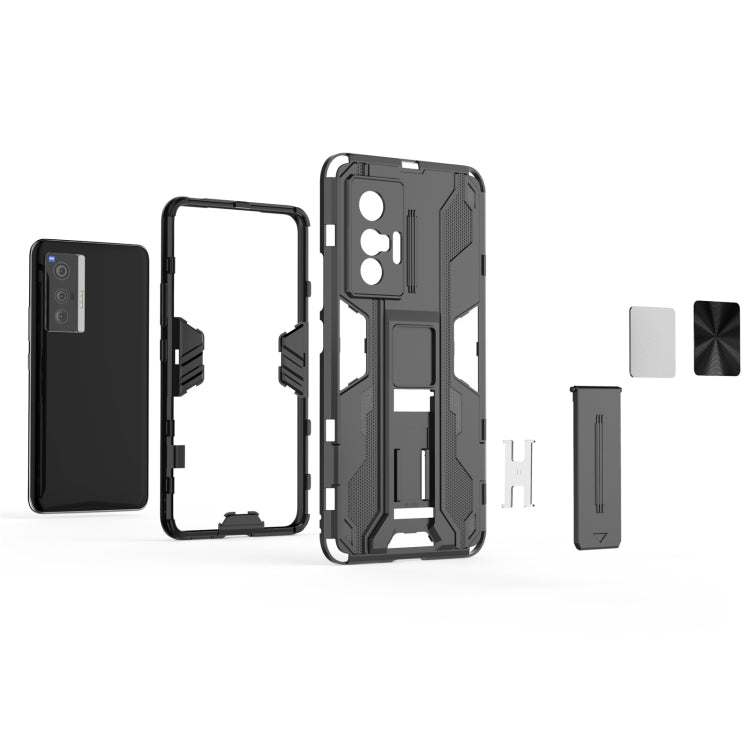 For vivo X70 Supersonic PC + TPU Shock-proof Protective Case with Holder