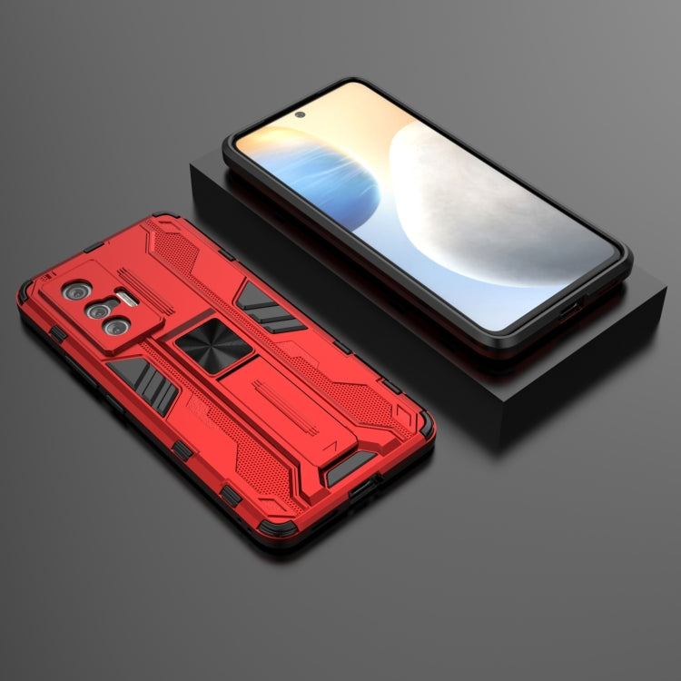 For vivo X70 Supersonic PC + TPU Shock-proof Protective Case with Holder