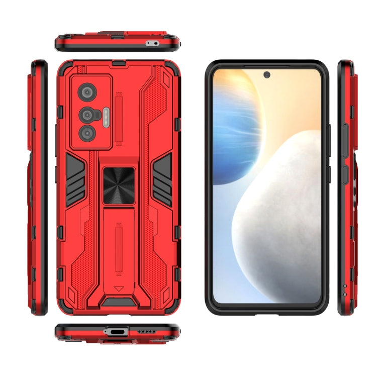 For vivo X70 Supersonic PC + TPU Shock-proof Protective Case with Holder
