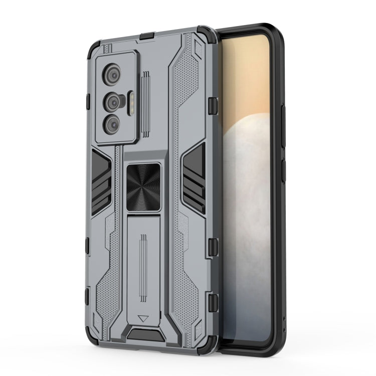 For vivo X70 Supersonic PC + TPU Shock-proof Protective Case with Holder