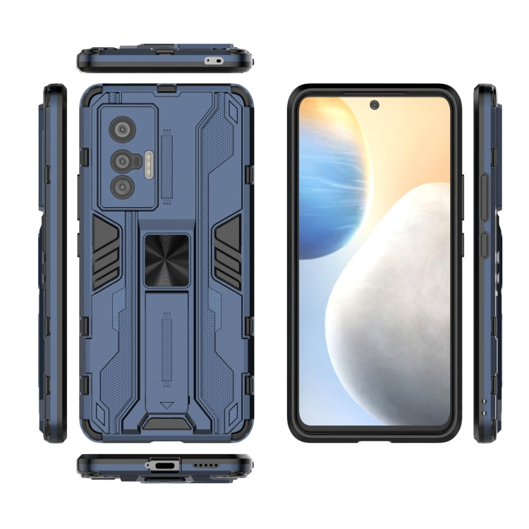 For vivo X70 Supersonic PC + TPU Shock-proof Protective Case with Holder
