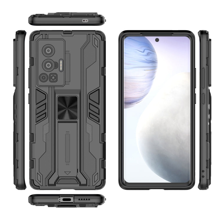 For vivo X70 Pro Supersonic PC + TPU Shock-proof Protective Case with Holder