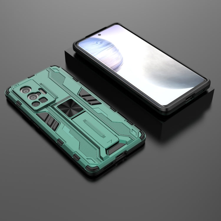 For vivo X70 Pro Supersonic PC + TPU Shock-proof Protective Case with Holder