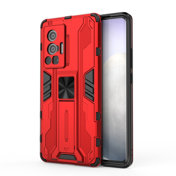 For vivo X70 Pro Supersonic PC + TPU Shock-proof Protective Case with Holder