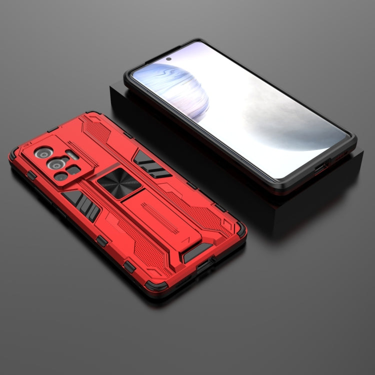 For vivo X70 Pro Supersonic PC + TPU Shock-proof Protective Case with Holder
