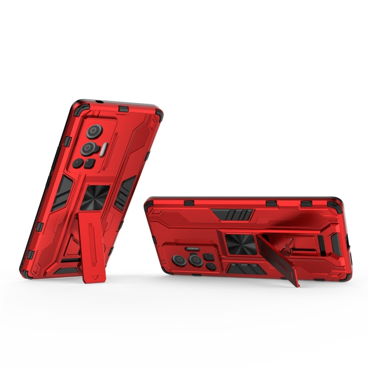 For vivo X70 Pro Supersonic PC + TPU Shock-proof Protective Case with Holder
