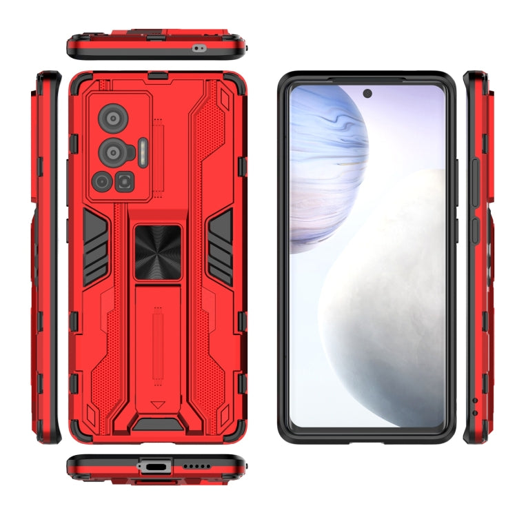 For vivo X70 Pro Supersonic PC + TPU Shock-proof Protective Case with Holder