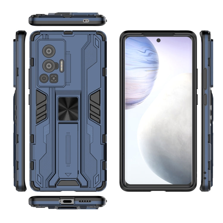 For vivo X70 Pro Supersonic PC + TPU Shock-proof Protective Case with Holder