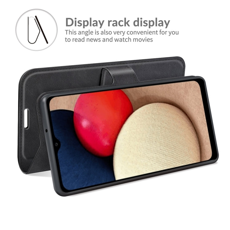 For Samsung Galaxy A03s 166mm Retro Calf Pattern Buckle Horizontal Flip Leather Case with Holder & Card Slots & Wallet