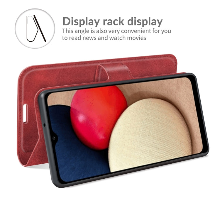 For Samsung Galaxy A03s 166mm Retro Calf Pattern Buckle Horizontal Flip Leather Case with Holder & Card Slots & Wallet