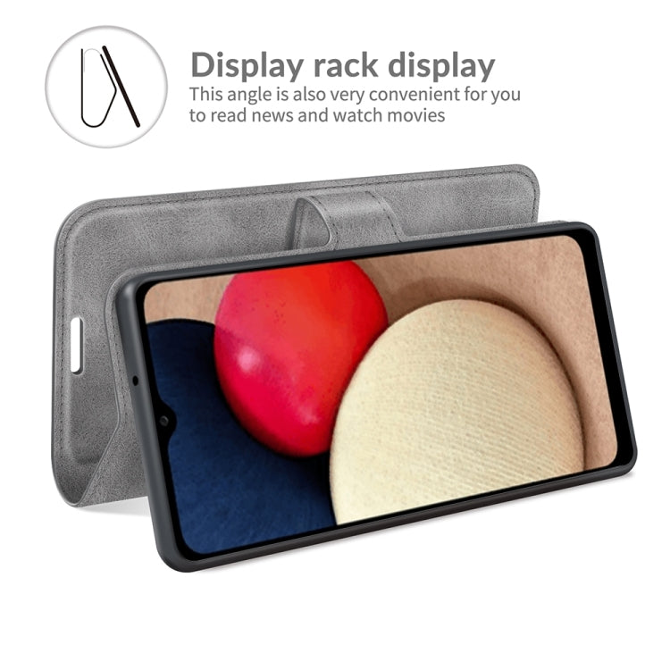 For Samsung Galaxy A03s 166mm Retro Calf Pattern Buckle Horizontal Flip Leather Case with Holder & Card Slots & Wallet