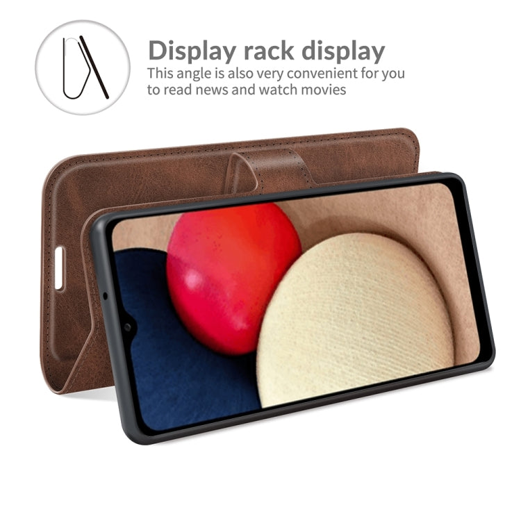 For Samsung Galaxy A03s 166mm Retro Calf Pattern Buckle Horizontal Flip Leather Case with Holder & Card Slots & Wallet
