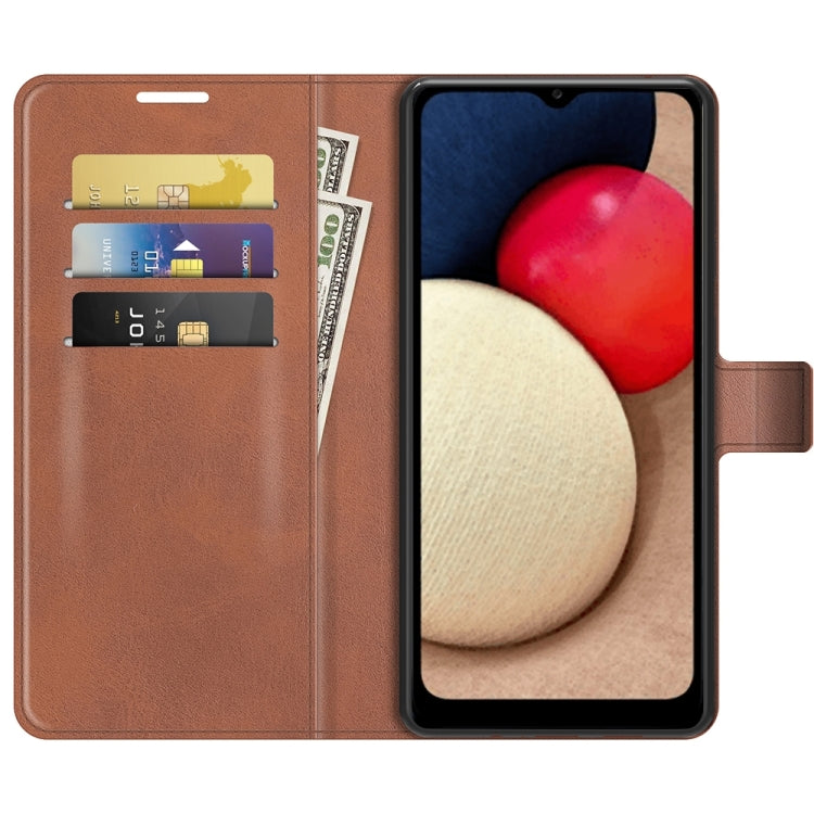 For Samsung Galaxy A03s 166mm Retro Calf Pattern Buckle Horizontal Flip Leather Case with Holder & Card Slots & Wallet